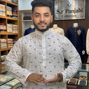 প্রিমিয়াম কোয়ালিটির সুতি পাঞ্জাবি[ Code 04 ]